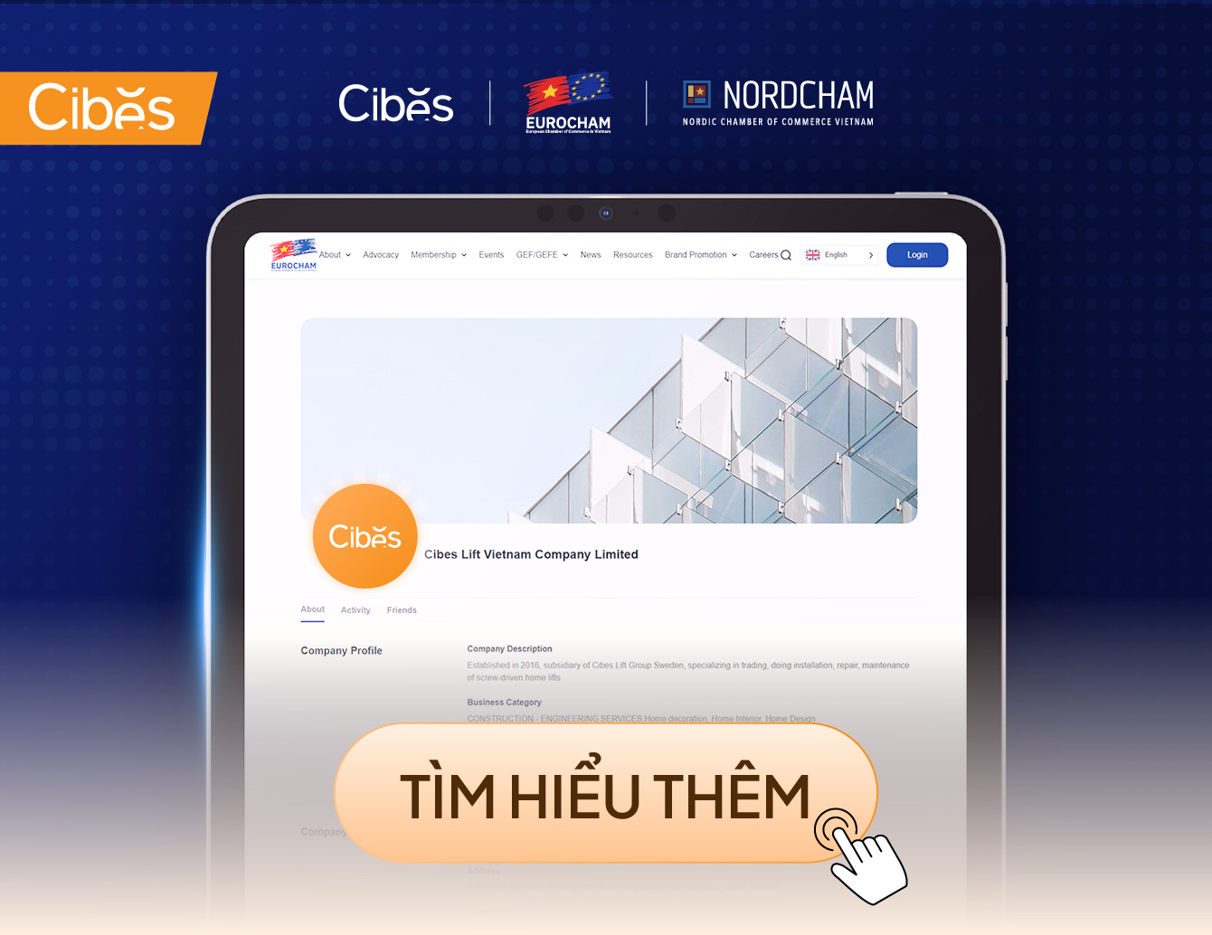 Cibes Lift Việt Nam chính thức trở thành thành viên NordCham và EuroCham
